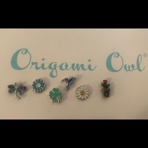 Spring Themed Origami Owl Charm Set